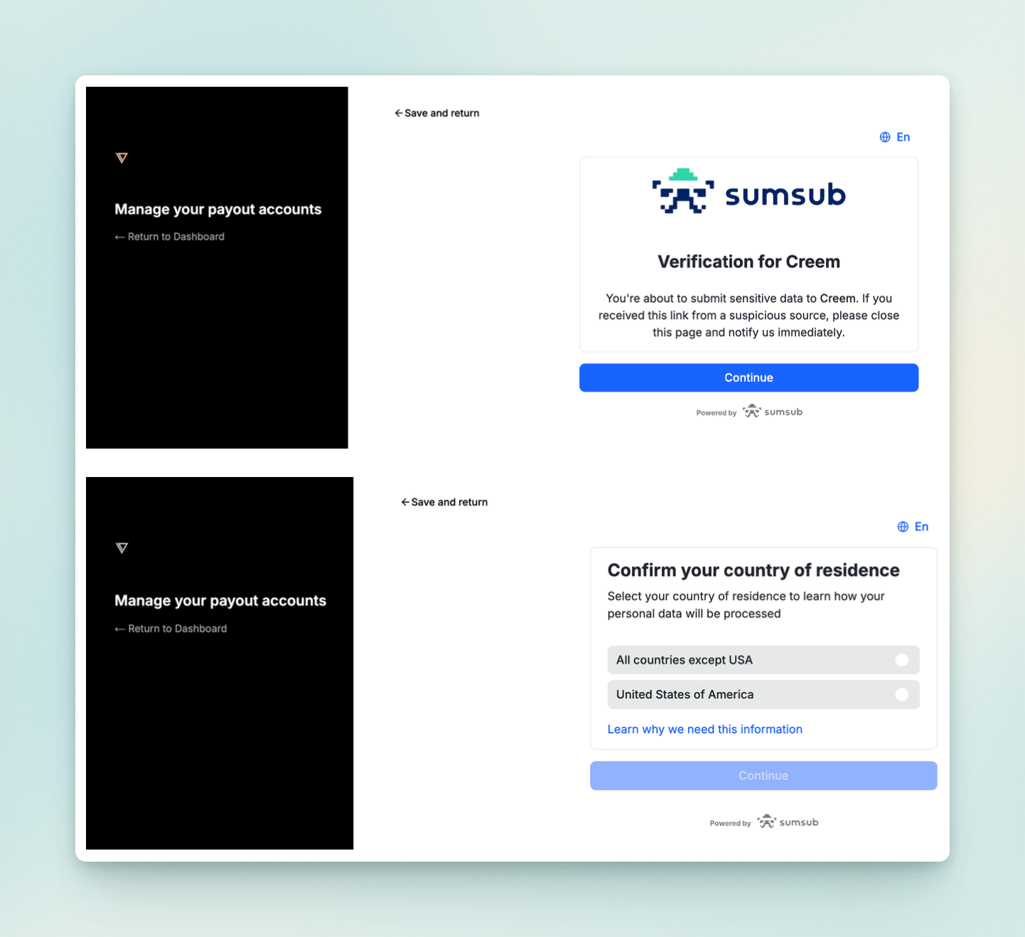 personal information