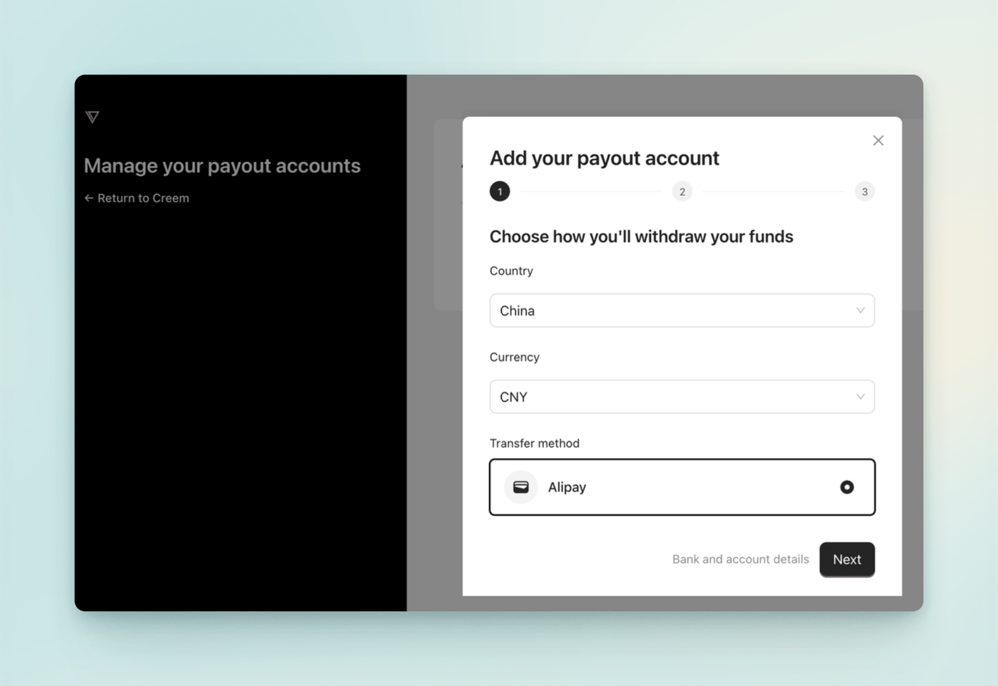 payout details